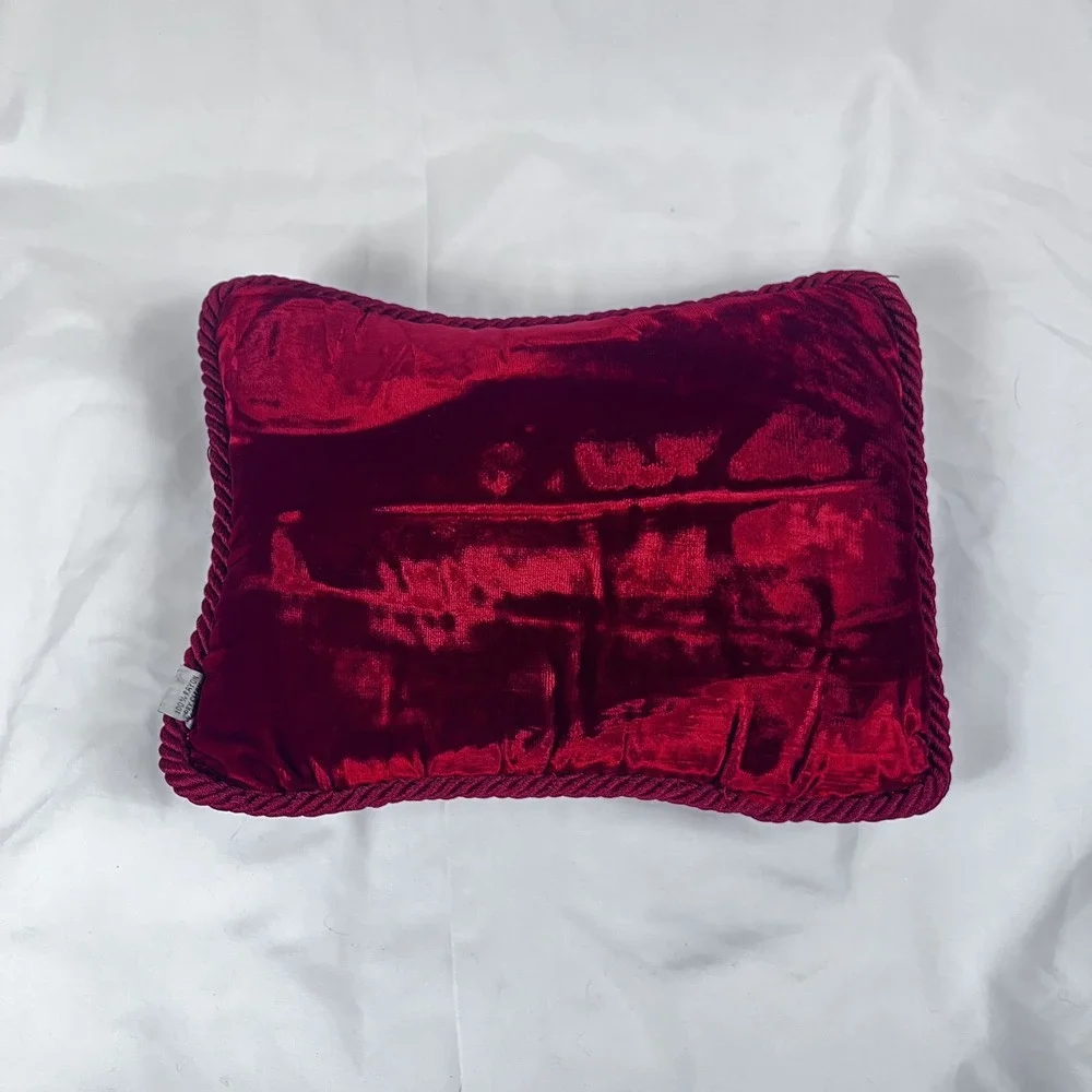 SUDHA PENNATHUR Neiman Marcus Christmas Ornament Ball RedGreen Decorative Pillow